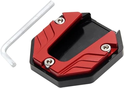 Motorfiets Zijstandaard Breekplaat van CNC Aluminium, Verlengplaat voor Duurzame Standaard, Motoraccessoires voor Verbeterde Stabiliteit en Veiligheid