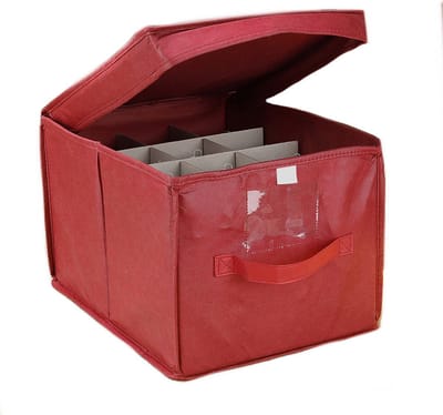 Kerstballen opruimen/opbergen opbergbox voor 24 kerstballen 30 x 39 - kerstballen boxen/dozen