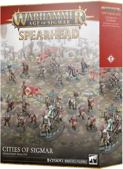 Beeldje Games Workshop Warhammer AoS - Spearhead City of Sigmar : Zelotes de Zenestra