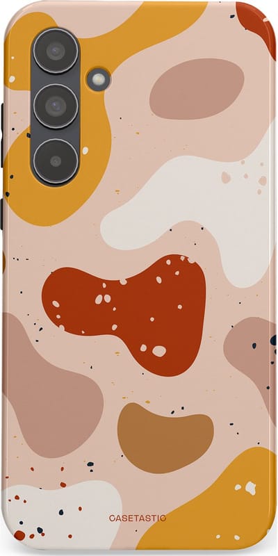 Casetastic Hoesje Geschikt voor Samsung A55 - Stijlvolle Beschermende Duo-layer Case - Terrazzoque