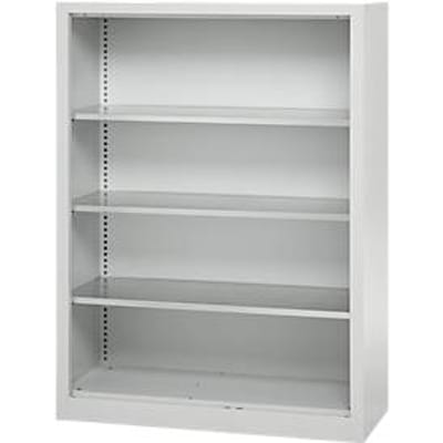 Schäfer Shop Select stellingkast MS, 4 OH, B 1200 x D 400 x H 1584 mm, plaatstaal, lichtgrijs