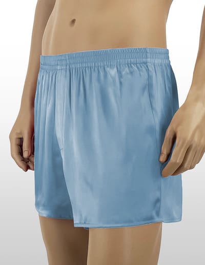 Zijden Boxershort Lichtblauw extralarge