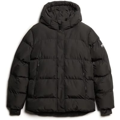 Superdry Jas Hooded 5 Baffle Sports Puffer W5011728a Black Dames Maat - XS