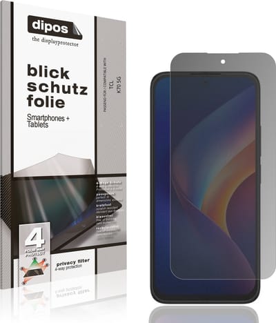 dipos – Matte Privacy Screenprotector geschikt voor TCL K70 5G | Anti-Spy Beschermfolie