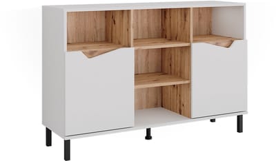 Vicco Marelle Sideboard – 120 x 81.3 cm met 2 deuren Wit/Kunstnijverheid