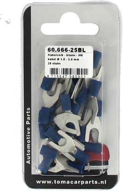 Kabelvork M6 25 stuks blister