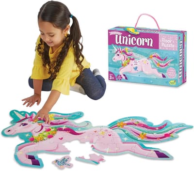 Vloer Puzzel - Grote Puzzel - Kinderspel - Met Opbergtas - 91x61cm - Kleurrijk