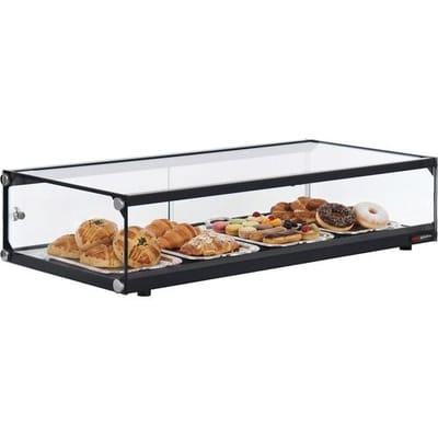 GGM Gastro Aufsatzvitrine - ungekühlt - aus gehärtetem Glas - 900mm