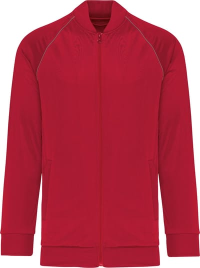 PROACT® Unisex trainingsjas met rits en biesje PA384 - Sporty Red - 3XL