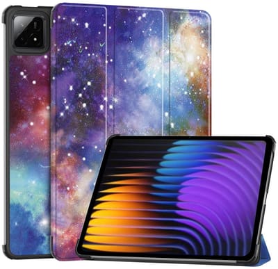 Coverup Tablethoes geschikt voor Xiaomi Pad 7 (Pro) / Pad 8 (Pro) Hoesje - Tri-Fold Book Case met Wake/Sleep - Galaxy