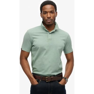 Superdry Essential Jersey Polo Lichtblauw Grootte: S