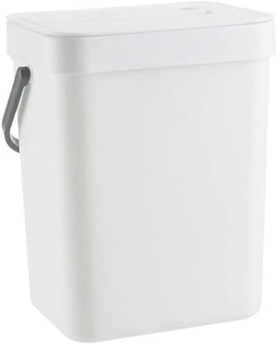 Keuken Compostbak - Afvalbak Deksel - Keuken Afval - Handige Flip-Top - 3 Liter - Wit