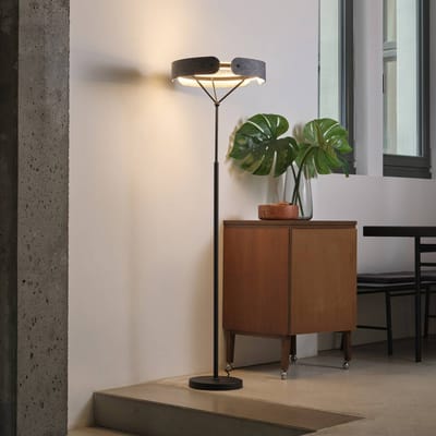 OSRAM DECOR Curve Vilt LED Vloerlamp 33W 3000K met 1000lm Grijs 430mm, Vloerlamp gemaakt van vilt en metaal
