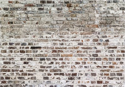 Fotobehangkoning - Behang - Vliesbehang - Fotobehang Oude Bakstenen Muur - Industrieel - Old Walls - 300 x 210 cm