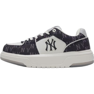 Baskets basses MLB Chunky Liner Denim Monogramme Unisexes Noir 3ASXM016N-50BKS 36.5 gray