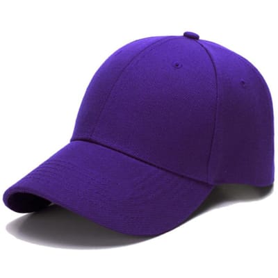 Casquette de Baseball Enfant Printemps Été Utilisation Extérieure Enfant Casquette Unie Pour Garçon Fille Coton Ajustable Protection Solaire Chapeaux de Soleil purple