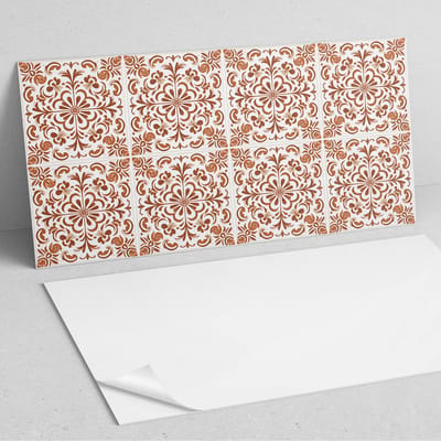 Coloray Wandpanelen Zelfklevend - Decoratief bloemenpatroon PVC Wandpaneel - 100 cm x 50 cm - Bruin Wandbekleding Zelfklevend - 1 stuk - Texturen Wandpanelen Zelfklevend - Keuken Wandpanelen - Wandpanelen Badkamer