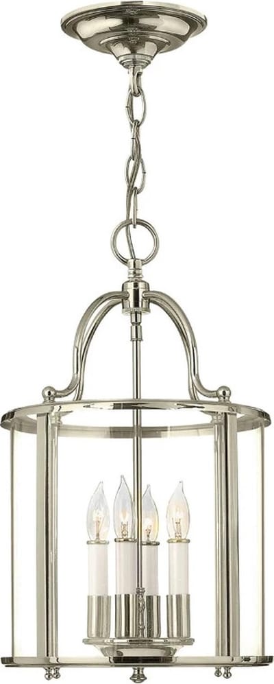 Landelijke Hanglamp - Steady Lighting - Metaal - Landelijk - E14 - L: 29.7cm - Voor Binnen - Woonkamer - Eetkamer - Zilver