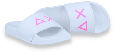 Sun 68 Meisjes Badslipper Girl's Slippers Logo Bianco | Wit | Maat: 30