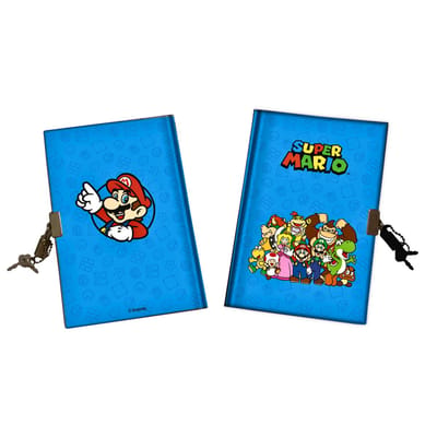 Super Mario Dagboek met Slot – Kinderdagboek met Sleutels – Jongens en Meisjes