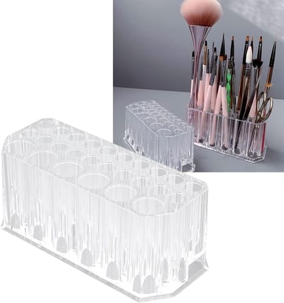 Nail Art Organizer met 26 Holes - Transparante Acryl Nagelborstelhouder voor Efficiënte Opslag en Organisatie