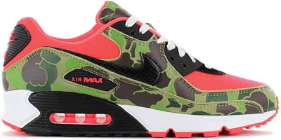Nike Air Max 90 SP Reverse Duck Camo 2020 Unisex Sneakers Groen Infrarood Zwart CW6024-600 39 black