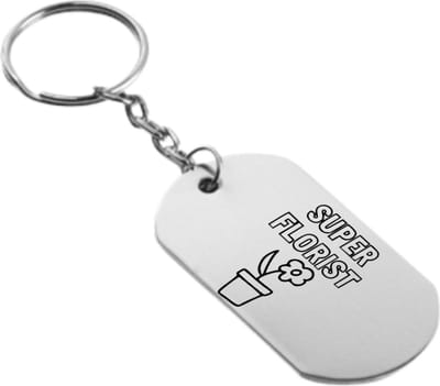 Akyol - super bloemist sleutelhanger - Bloemist - familie vrienden - cadeau - 54 x 29mm