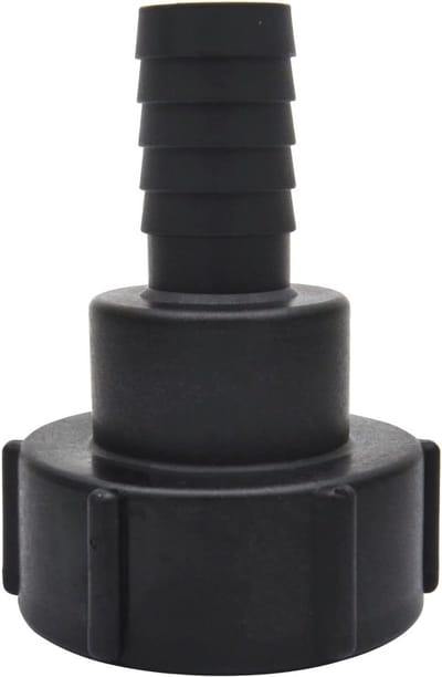 IBC Tank Fittingen met Afsluitring, Waterafvoer Tap Connector voor 25mm Tuinslang, Vervangingsonderdelen voor Valves en Adapter