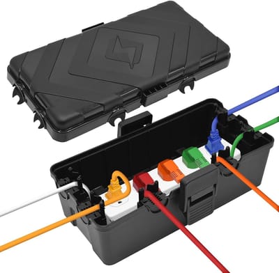 Waterdichte Buitenbox - Beschermdoos Tuin - Verbindingen Beveiligen - IP54 Weerbestendig - 26 x 12.5 x 9.5 cm