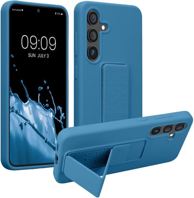 kwmobile back cover voor smartphone - geschikt voor Samsung Galaxy S24 - 1x beschermhoesje van kunststof - In Caribisch blauw