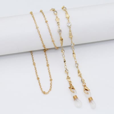 Brillenkoord Dames (2 Stuks) - Luxe Brillenketting voor Zonnebril - Modieuze Eyewear Strap - 70 cm- Stijl 9