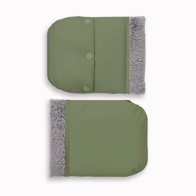Kinderwagen Handvat Protectors - Wanten voor Kinderwagen - Warm Blijven - Wind- en Waterdicht - 20 x 22 cm - Groen