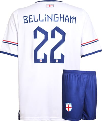 Engeland Voetbaltenue Bellingham Thuis - Voetbal Tenue Kinderen - Shirt en Broekje - Jongens en Meisjes - Volwassenen - Heren en Dames - Maat 116