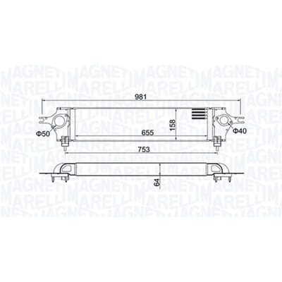 Intercooler MAGNETI MARELLI 351319204390