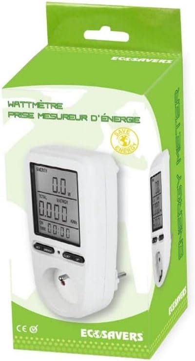 Slim Stopcontact met Digitale Energiemeter voor Verbruiksmeting