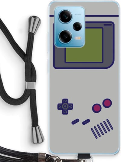 Case Company® - Hoesje met koord geschikt voor Xiaomi Redmi Note 12 Pro 5G hoesje met Koord - Game On - Telefoonhoesje met Zwart Koord - Bescherming aan alle Kanten en Over de Schermrand