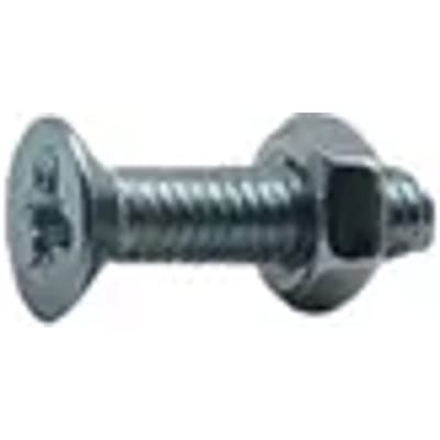 Sencys Metaalschroef Met Moer - Staal - Gegalvaniseerd - M4x16 Mm
