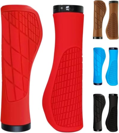 Ergonomische Fietshandvatten Rubber MTB/Stadsfiets 132mm | Comfort & Stabiliteit