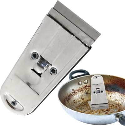 Raamverfschraper - Glasschraper - Ramen Reinigen - Robuust Metaal - 10 x 41 cm - Zilverkleurig