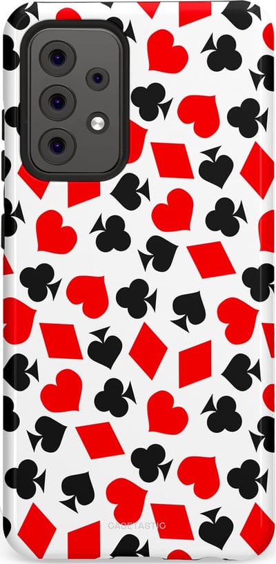 Casetastic Hoesje Geschikt voor Samsung A52 (4G/5G/s) - Stijlvolle Beschermende Duo-layer Case - Harten spel