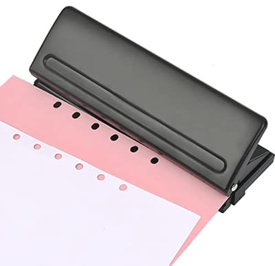 Metalen Perforator voor A4, A5 en A6 - Verstelbare Papierperforator voor School en Kantoor