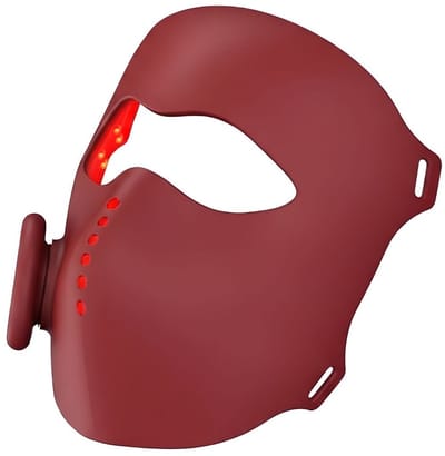 DnA® LED Masker - LED Gezichtsmasker - LED Masker Lichttherapie - Oranje/Rood - 26cm x 22cm x 7cm