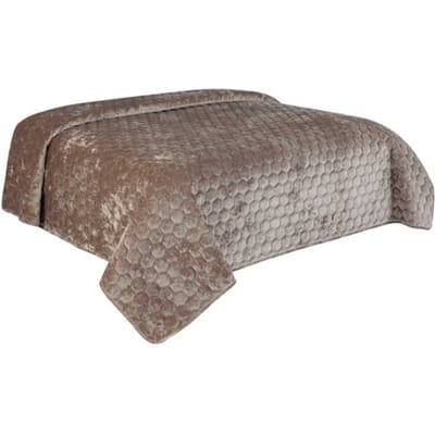 Unique Living Peggy - Bedsprei - Eenpersoons - 170x220 cm - Taupe