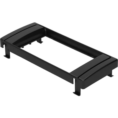 Garniture de façade audio de commande centrale 2Din Cadre de panneau de navigation Accessoire intérieur Adapté pour Série 5 E39 X5 E53 black
