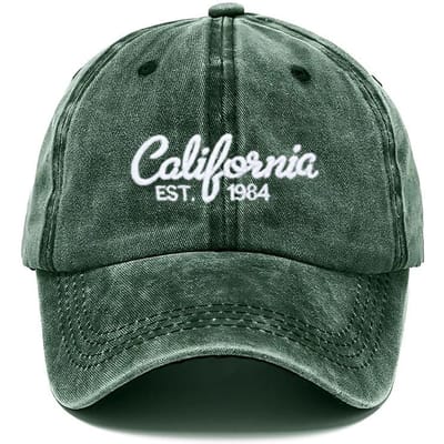 Katoenen Baseballpet Gewassen Snapback Pet Casual Papa Pet Voor Mannen Vrouwen Mode Streetwear Californië Geborduurd Unisex Vintage black