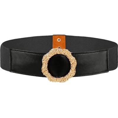 Dames Elastische Tailleband Brede Tailleband Verstelbare Tailleband zwart
