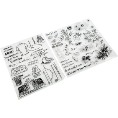 Timbres Transparentes DIY Carnet de Comptes Album Scrapbook Carte de Vœux Timbre Tampon en Caoutchouc white