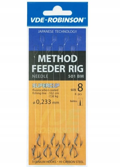 Robinson Feeder Haken M501BM met Lus - Haak Zonder Weerhaak #10 (8 Stuks)