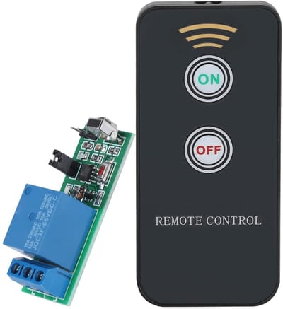 Dailygoods - Infrarood afstandsbediening relaismodule - 1 kanaal - Eenvoudige installatie - Compact formaat - Hoogwaardige ontvangst - Ideaal voor thu...