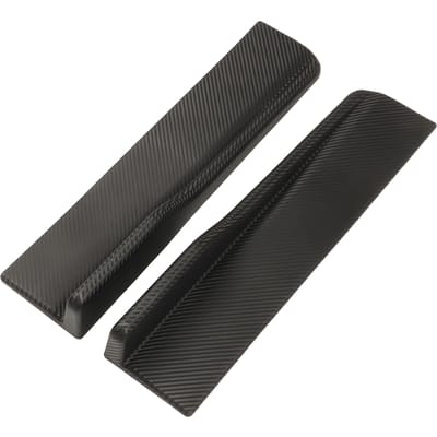 2 stuks Achter Zijschort Winglet Koolstofvezel Stijl Universele Auto Lip Zijwinglets Verlenging Spoiler gray